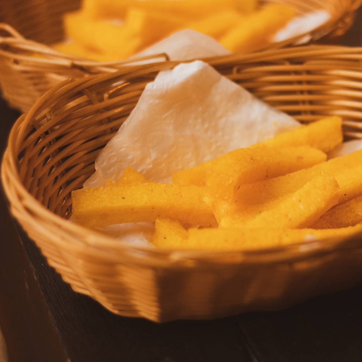 Patatas fritas de polenta