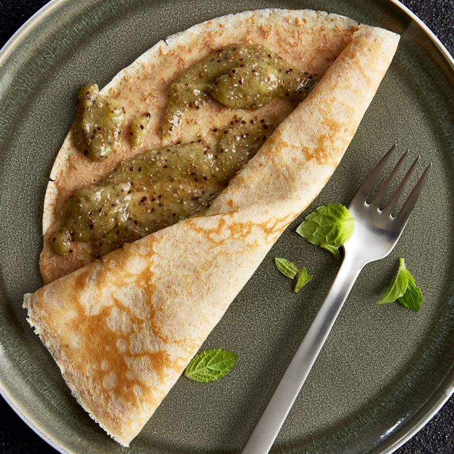 Receta de crepes veganas con harina de trigo integral