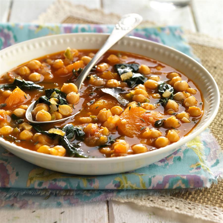 Potaje de garbanzos con espinacas