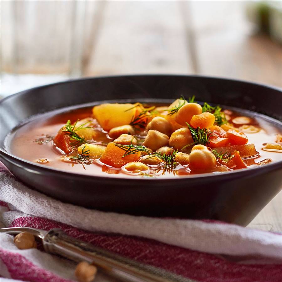 Potaje de garbanzos estilo andaluz vegano