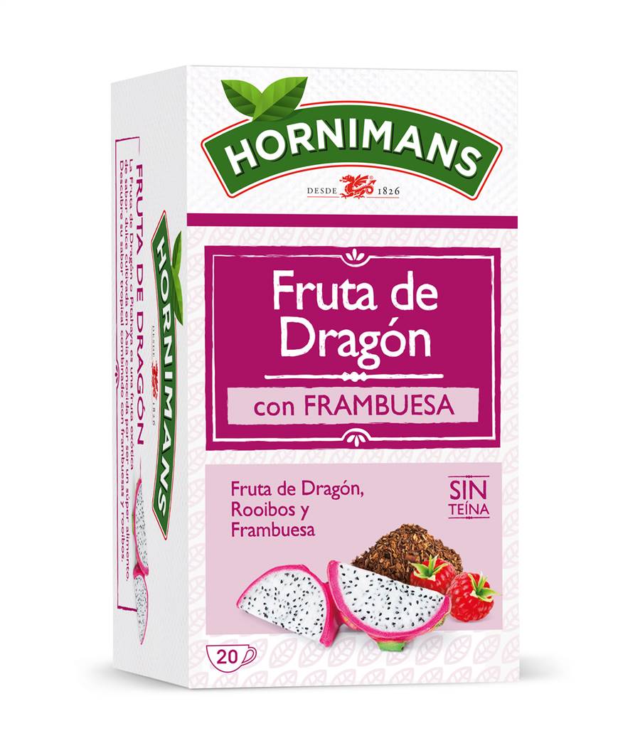 Fruta de dragon con frambuesa