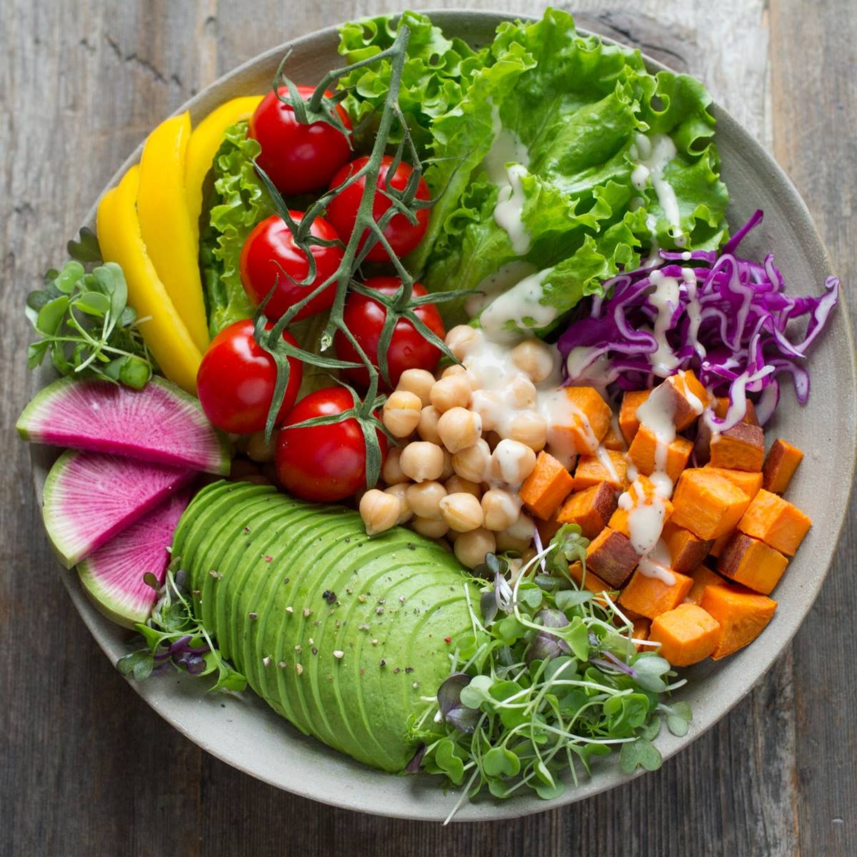 plato vegetariano