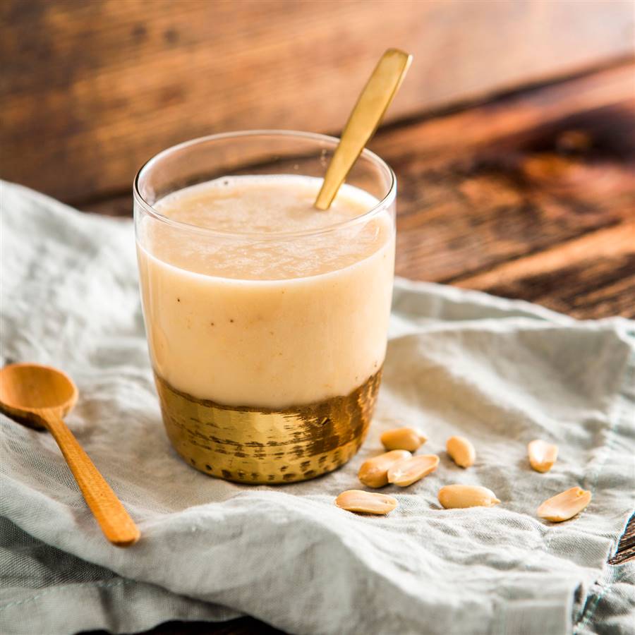 Receta de smoothie de plátano y cacahuete (desayuno sin gluten)