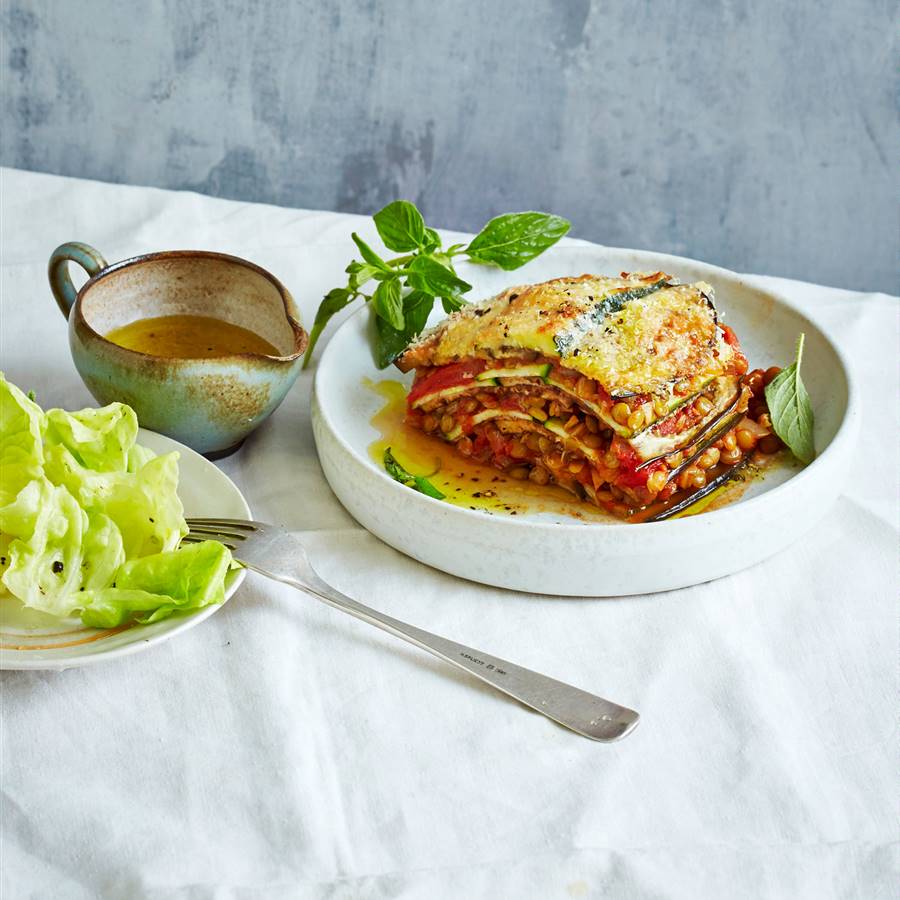 3 lasañas de verduras sin pasta