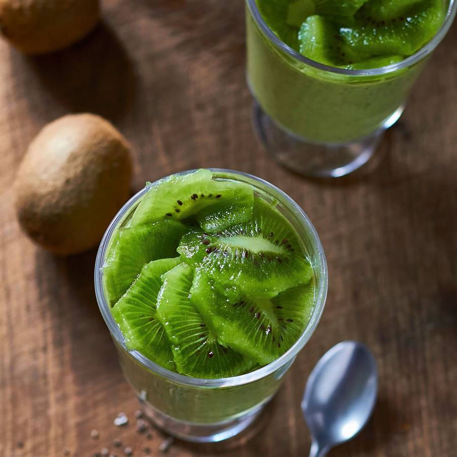 Pudding de kiwi y lino