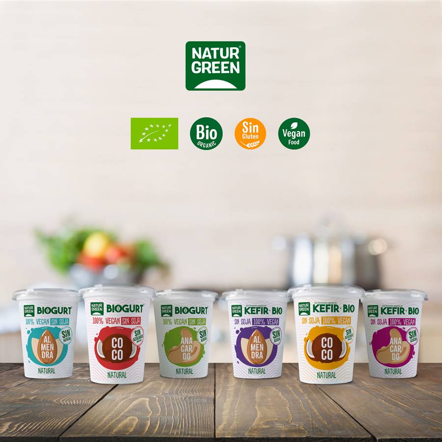 Biogurt y Kefir·Bio de NaturGreen: tu alternativa vegetal al yogur y kefir ecológica y natural