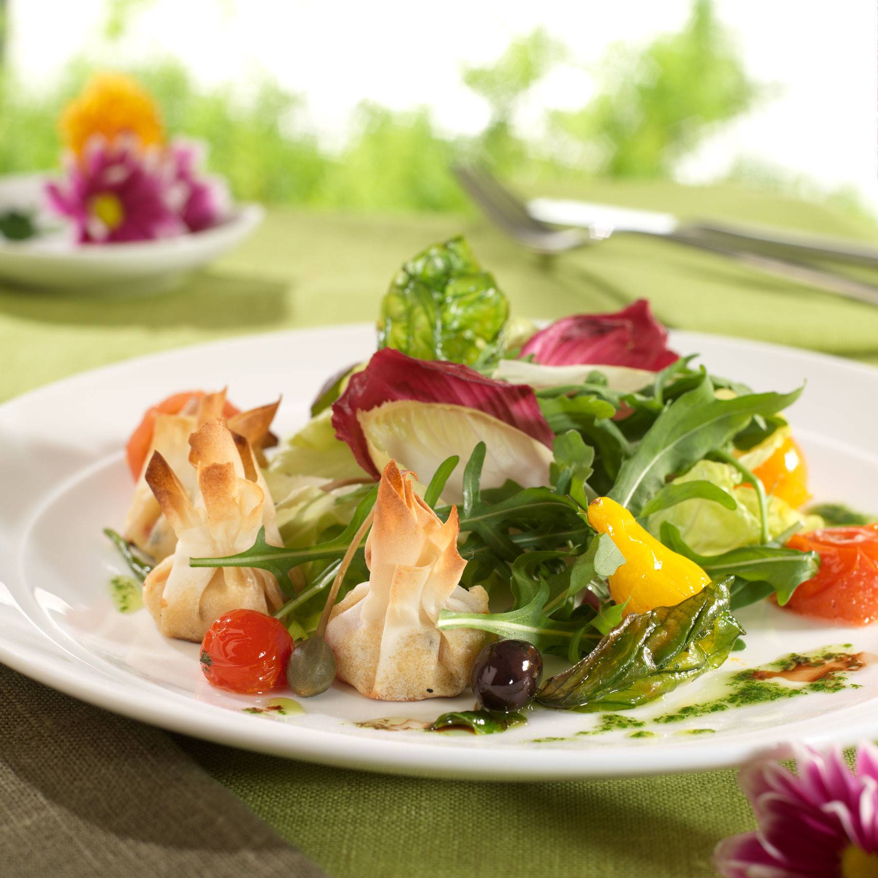 Image-2.  Bricks de mozzarella en salade bicolore