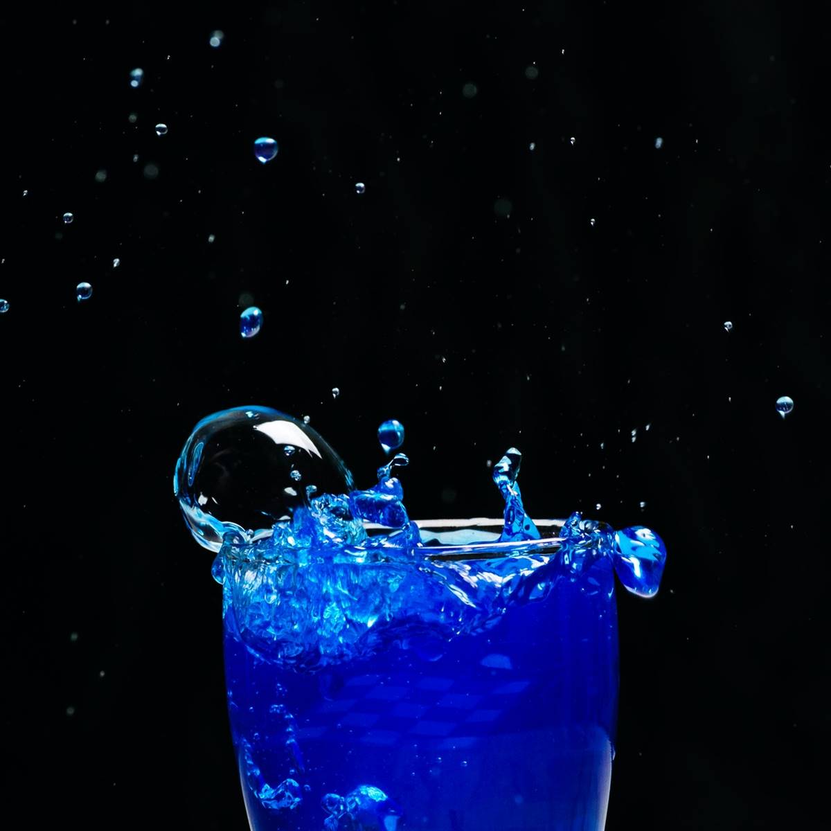 Bebida energética azul