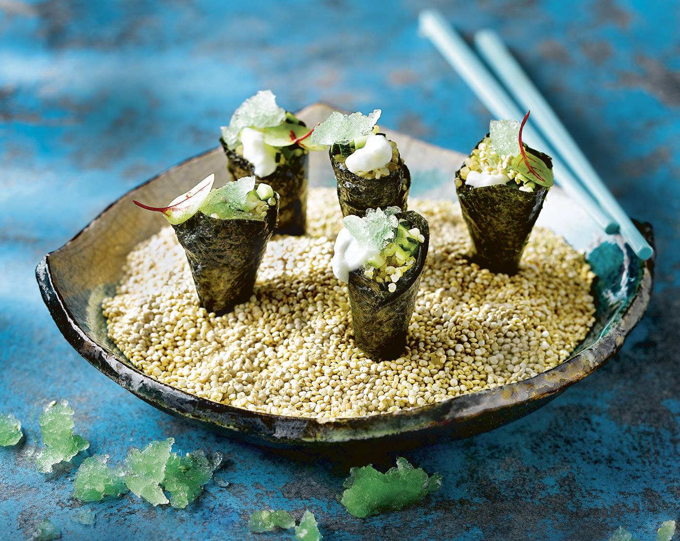 Temaki de quinoa
