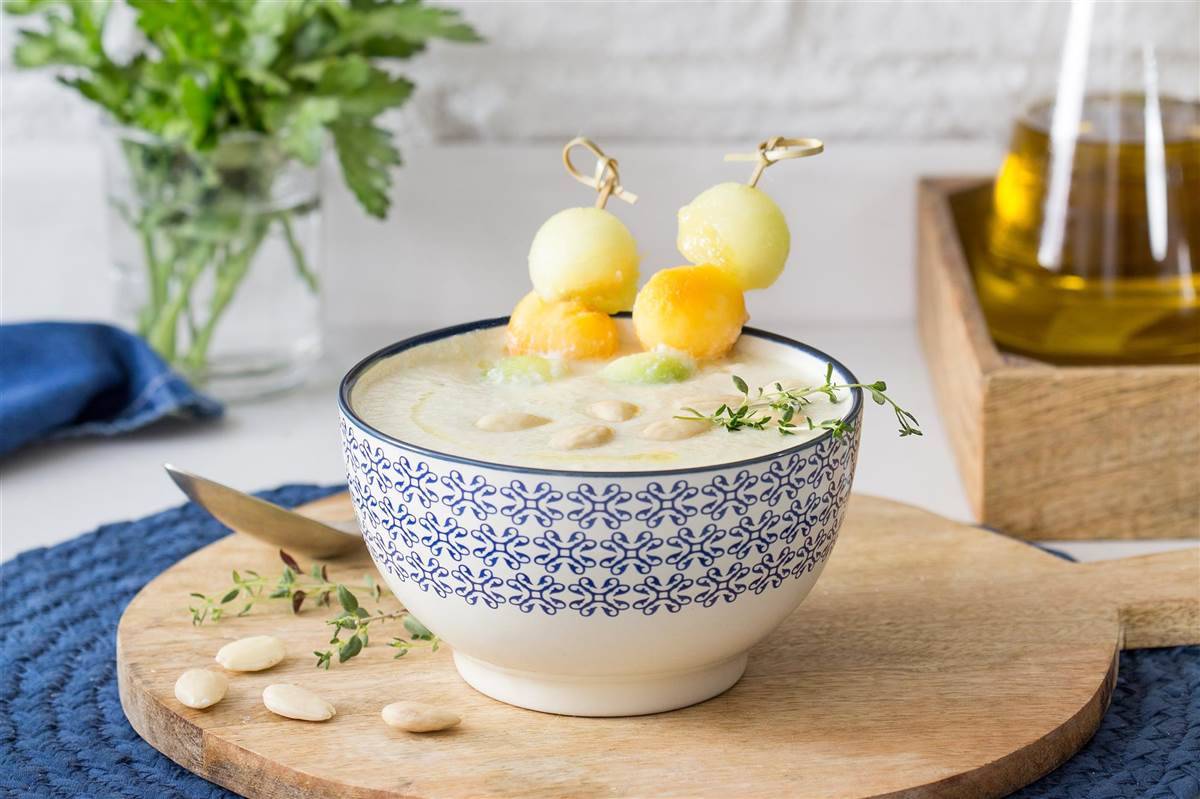 Ajoblanco de melón