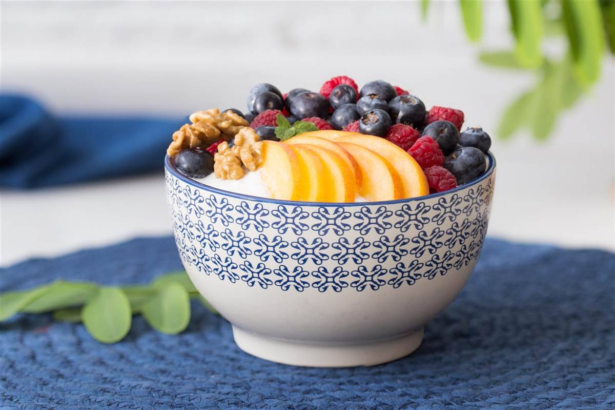Yogur vegetal con frutas