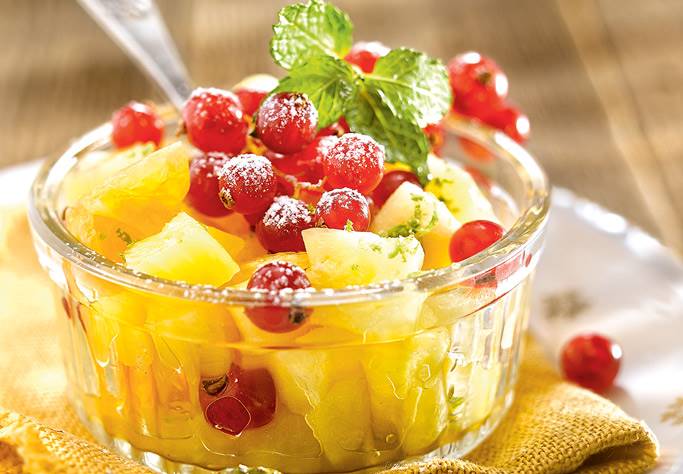 Macedonia de piña