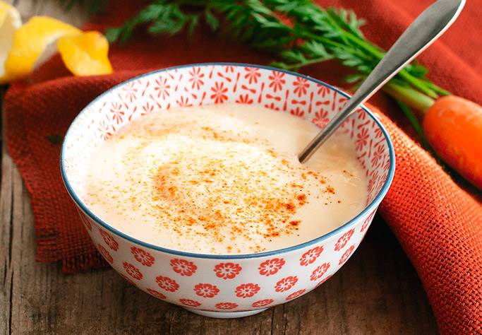 Natillas de arroz y zanahorias