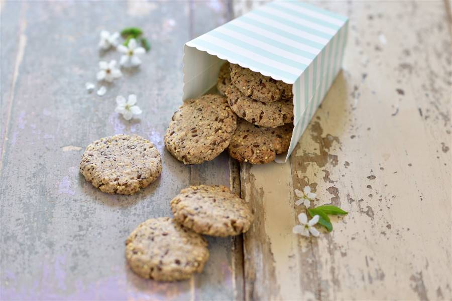 Galletas de avena y lino