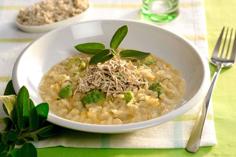 Rissoto de calabaza y romanesco