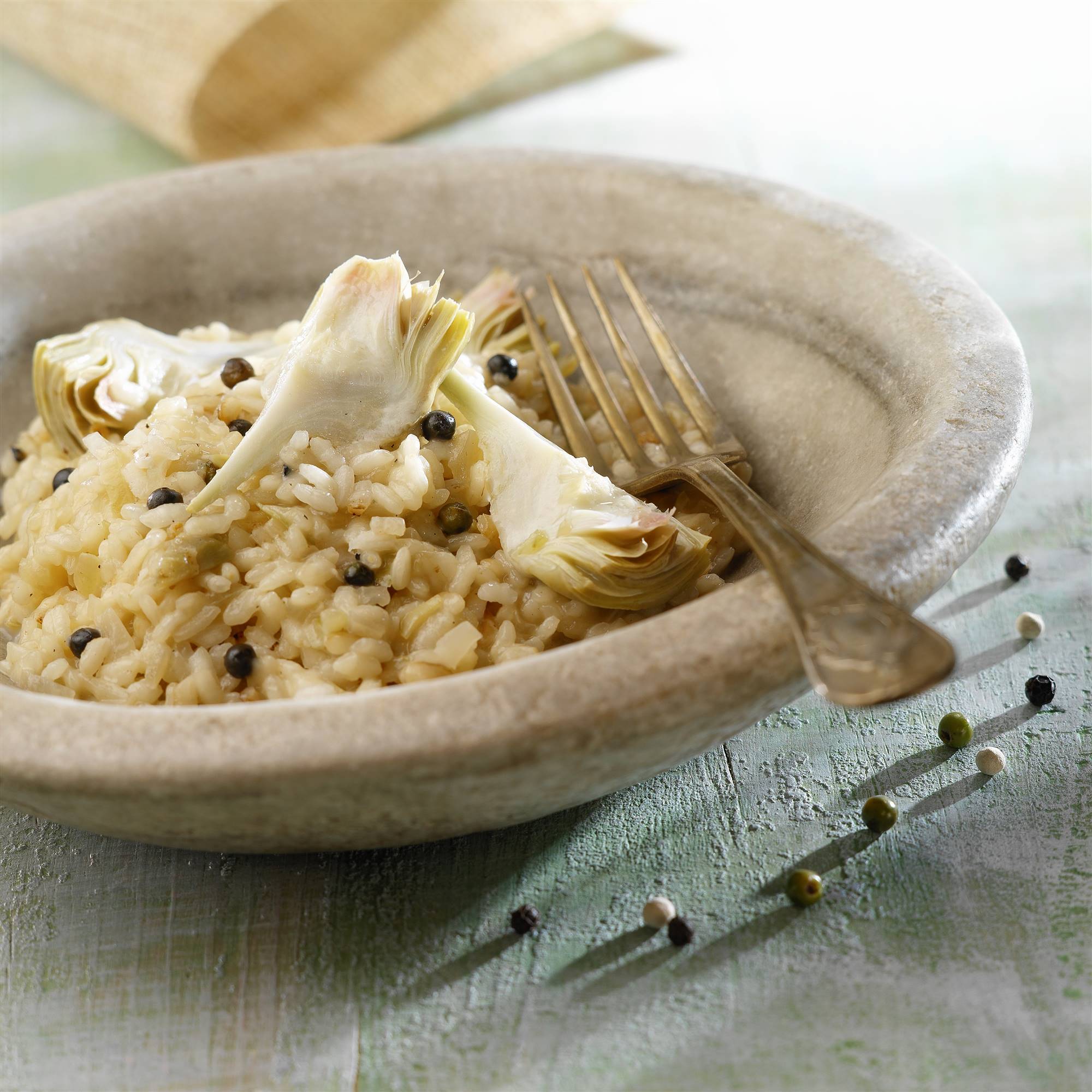 StockFood 60207136. Risotto con alcachofas