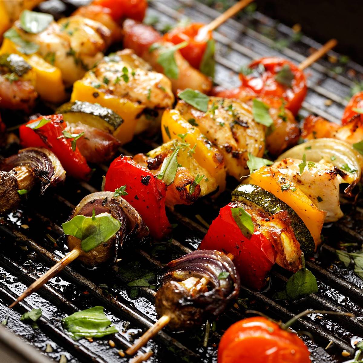 brocheta de verduras