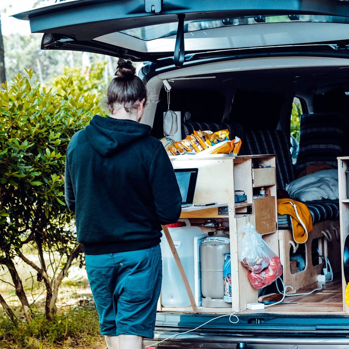 Menú semanal vegetariano para camping o autocaravana