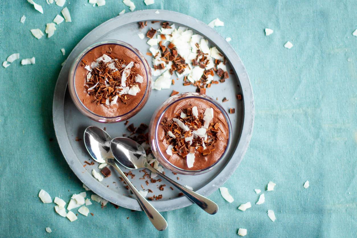 helado de chocolate casero sin azucar. Receta de helado de chocolate y coco sin azúcar