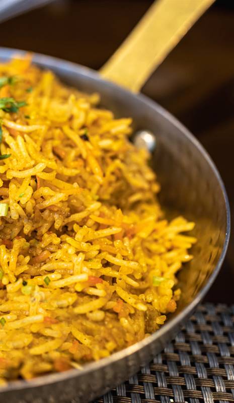 arroz al curry rápido