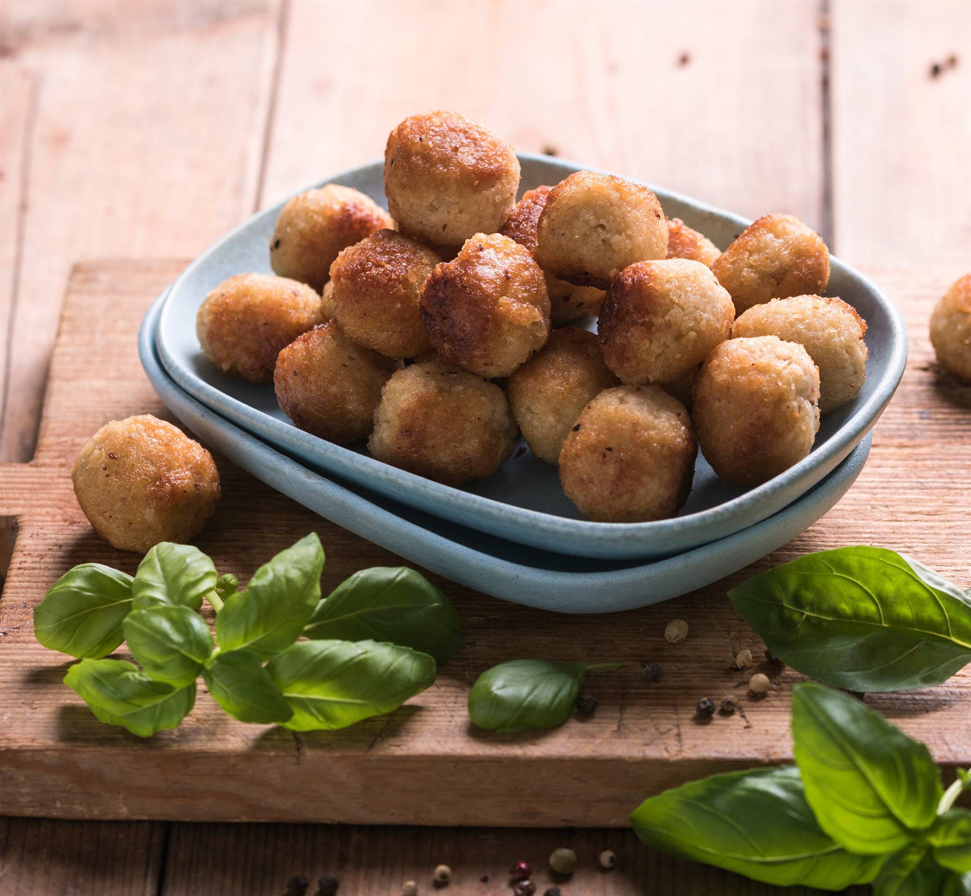 Bolitas de mijo con garbanzos