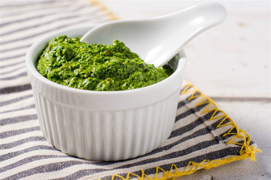 fresh spinach pesto