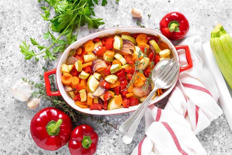 verduras braseadas