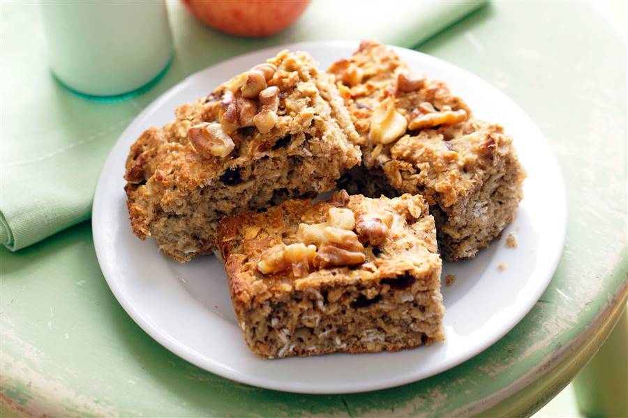 Bizcocho de avena y manzana