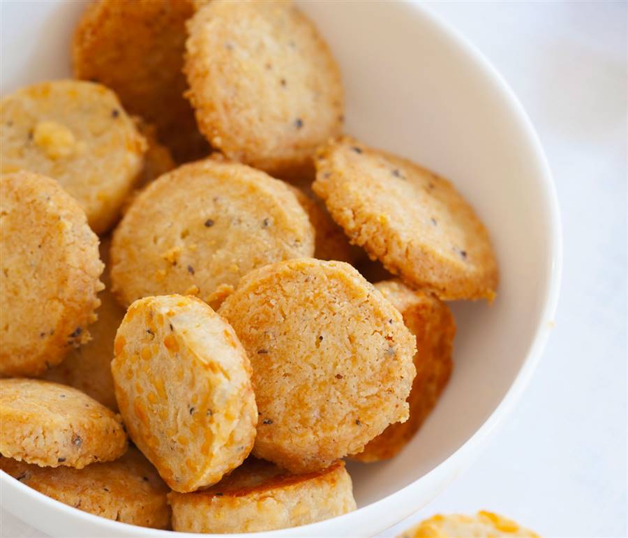 Galletas de avena saladas estilo shortbread