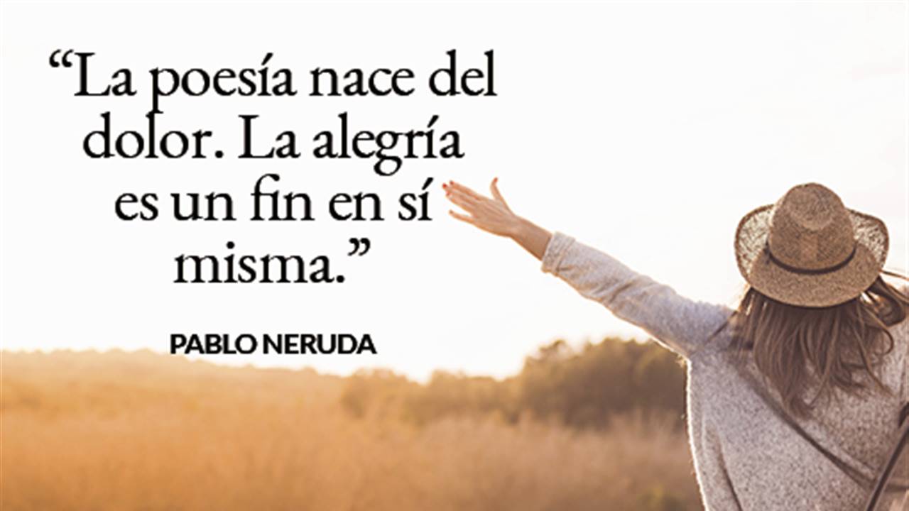 Frase pablo Neruda portada