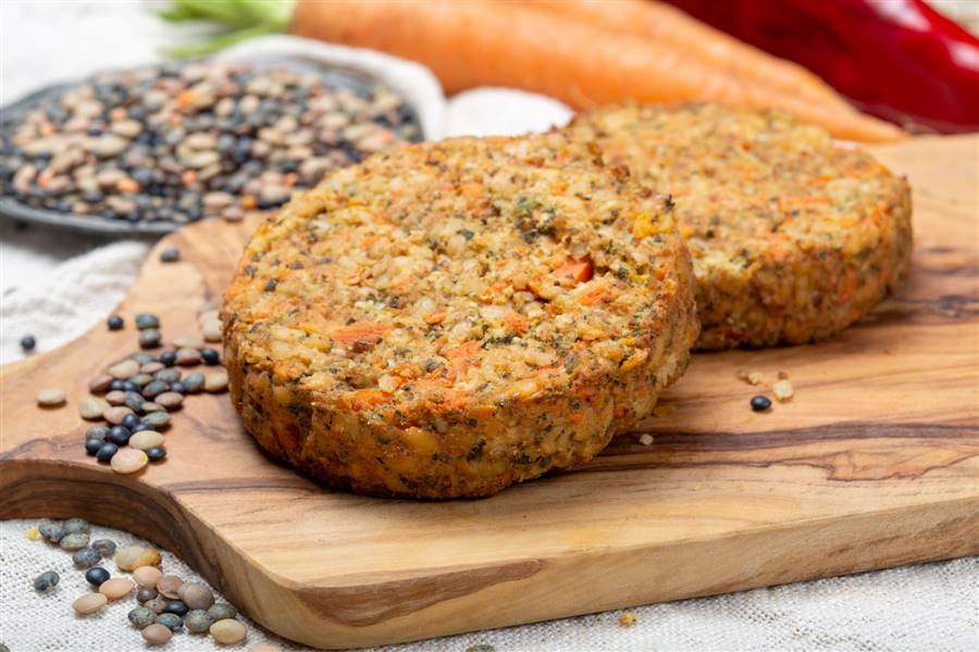 Hamburguesas de lentejas y amaranto