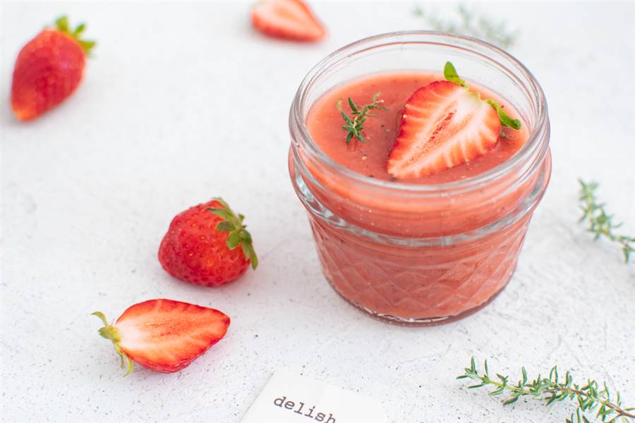Gazpacho de fresas