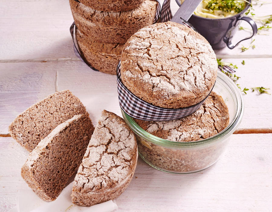 Pan sin levadura de trigo sarraceno y quinoa