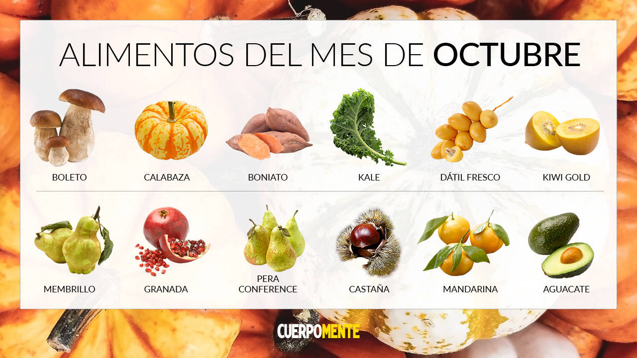 Calendario de temporada: frutas y verduras octubre