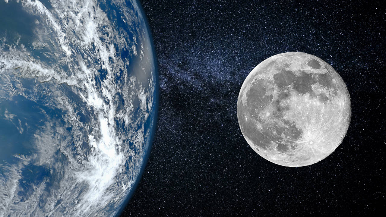 La tierra y la luna