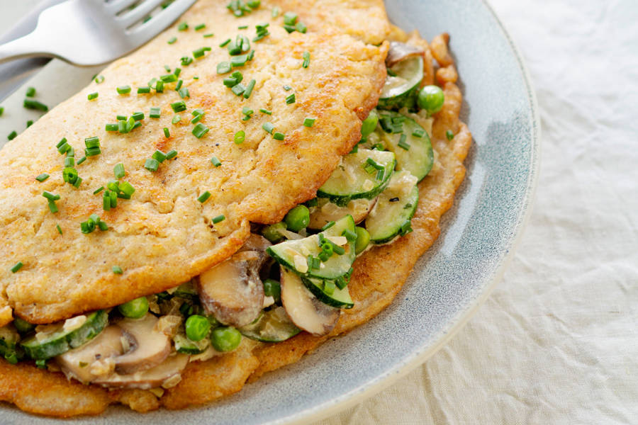 Receta de piadina con harina de avena
