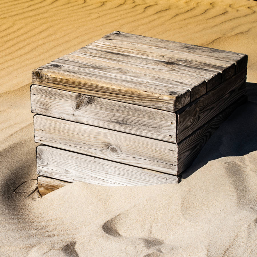 caja y arena