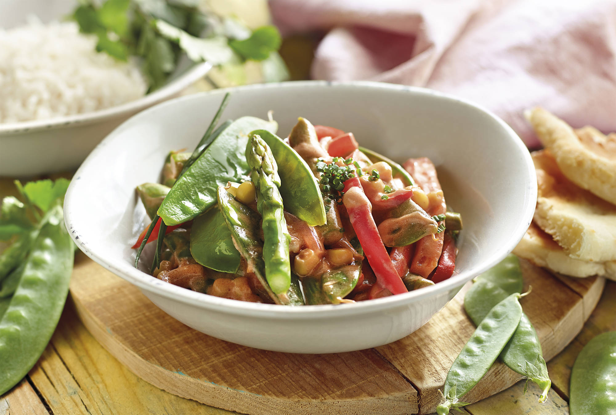 Verduras con curry