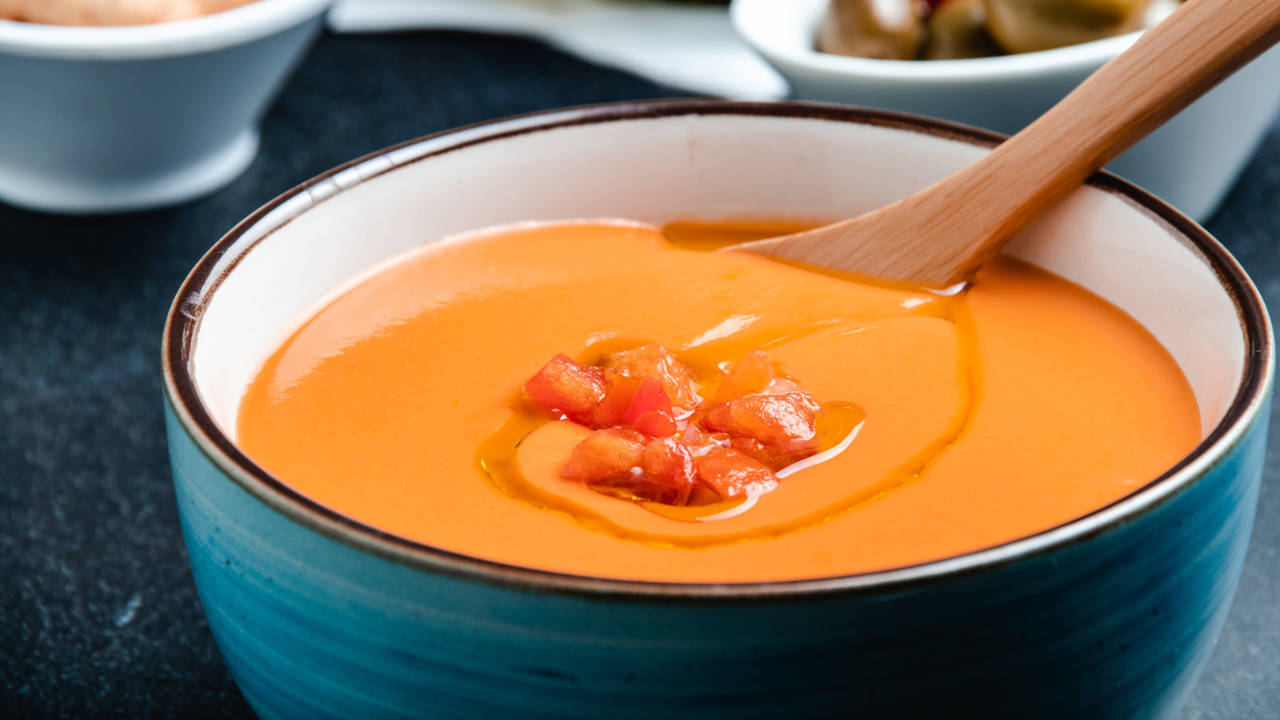 como se hace el salmorejo vegano