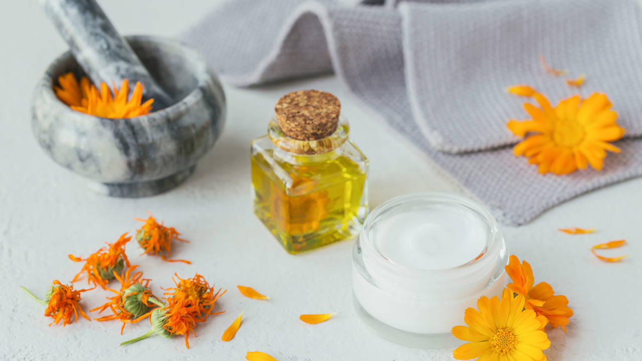 Receta casera balsamo pies calendula