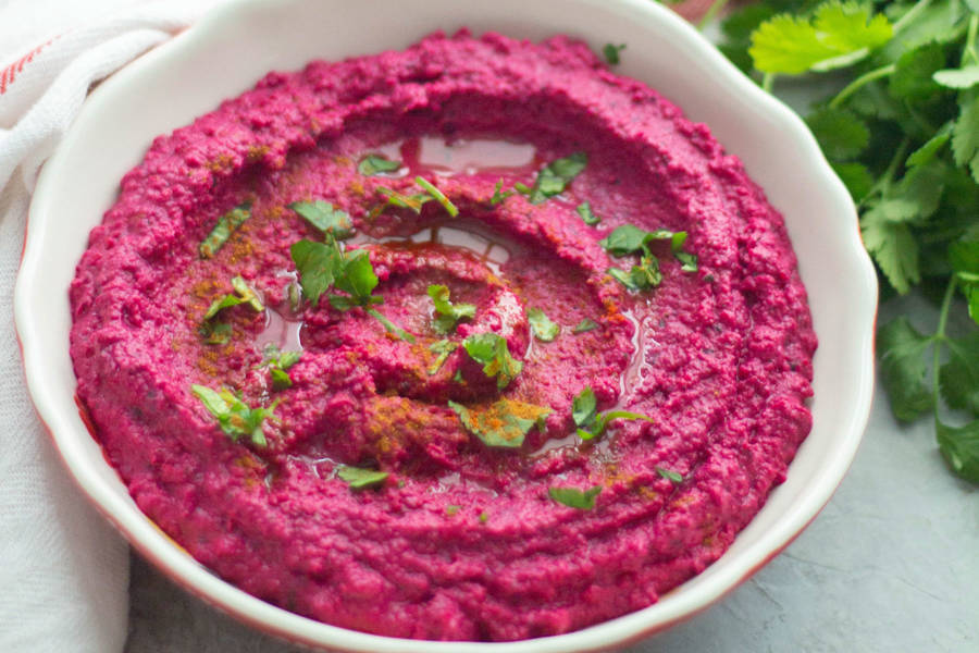 Hummus de remolacha