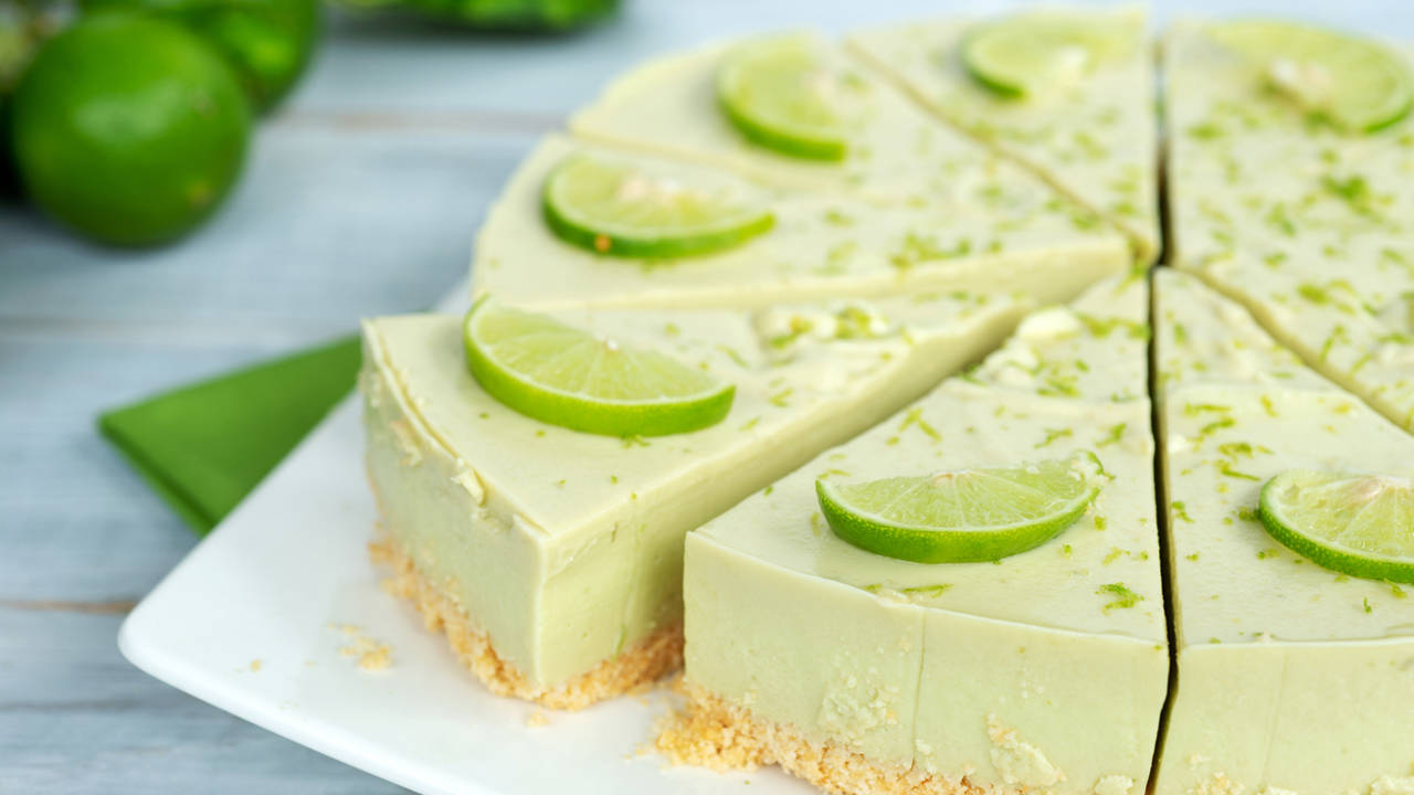 Tarta de queso y aguacate