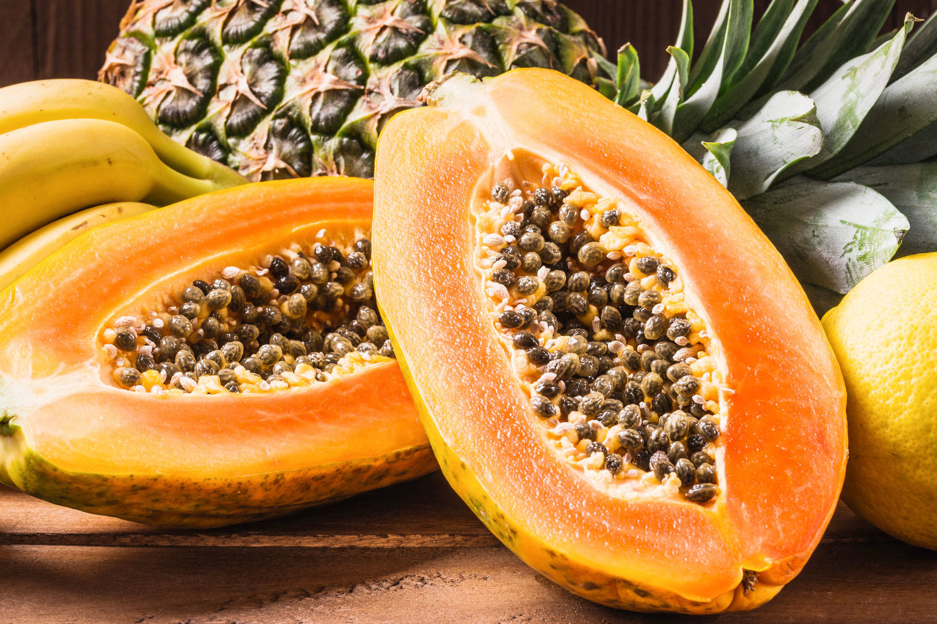 alimentos saciantes piña y papaya