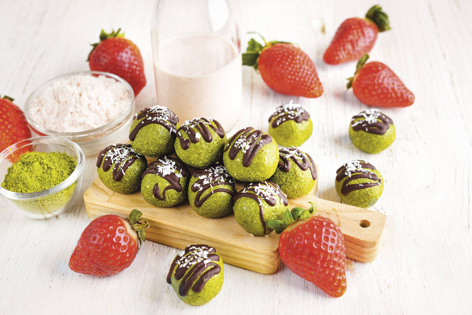 receta te matcha bolitas energeticas