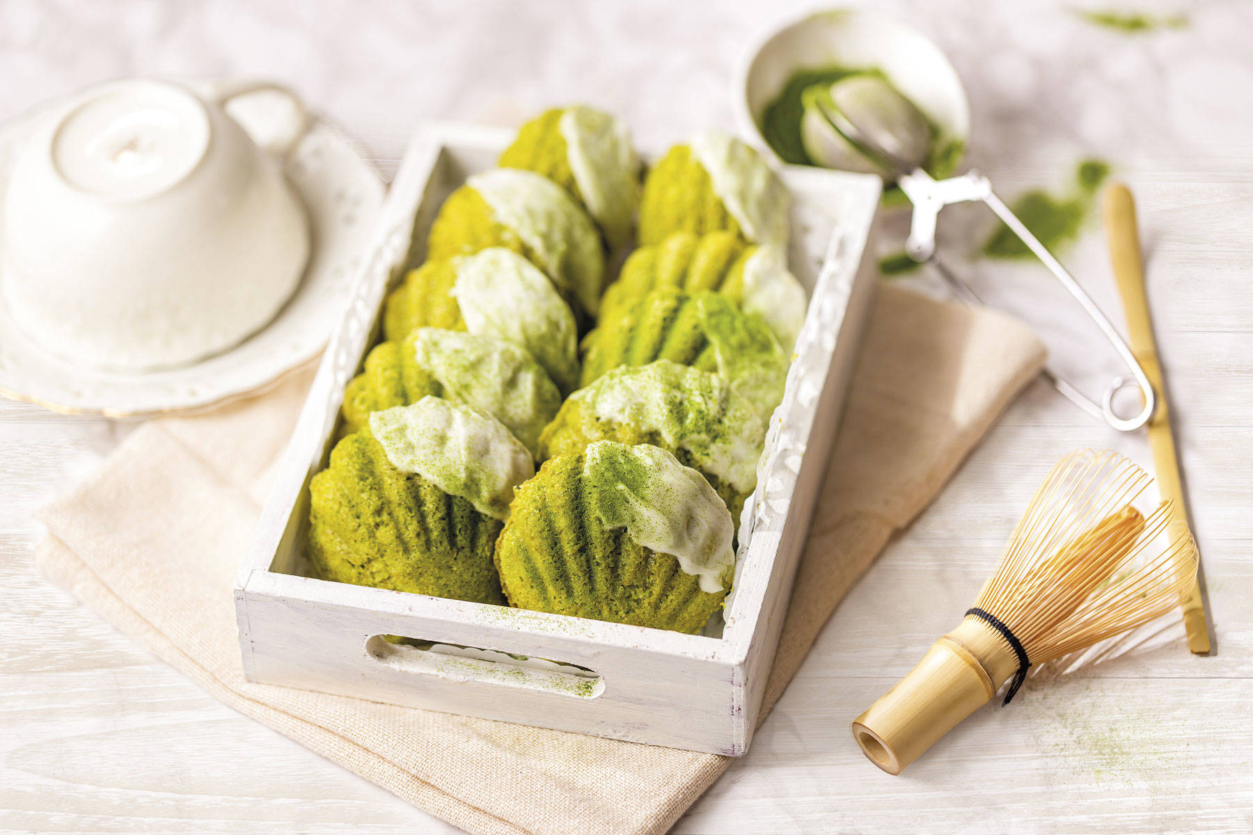 receta te matcha galletas esponjosas
