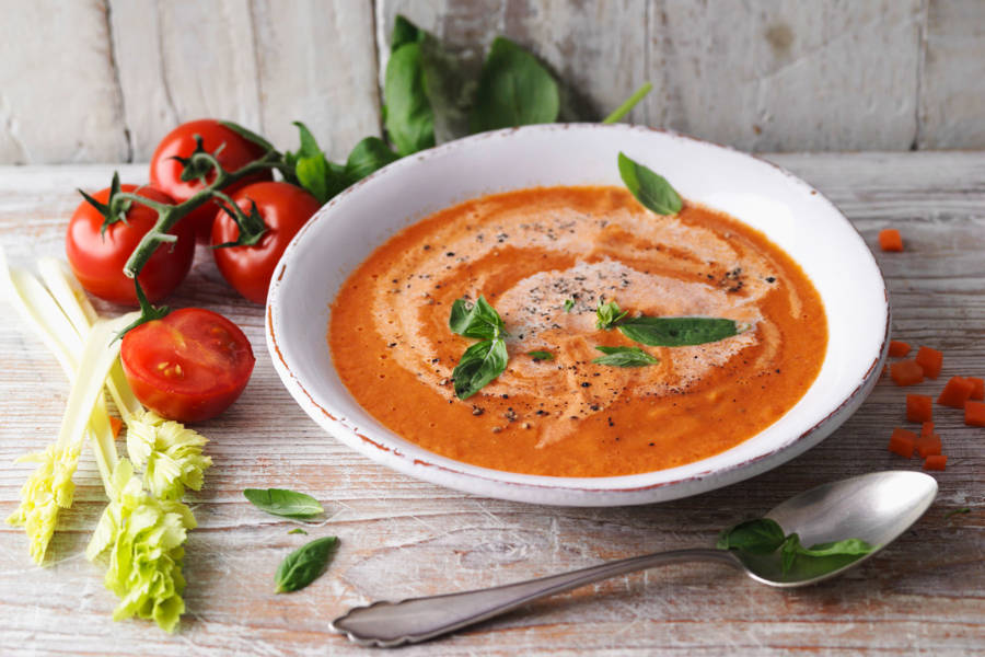 Sopa de tomate cremosa