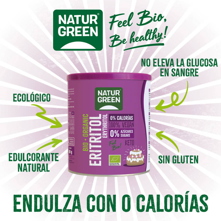 NaturGreen Eritritol, el edulcorante bio con 0 calorías