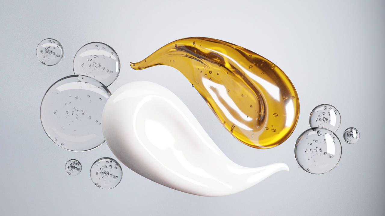 Crema, aceite y gel