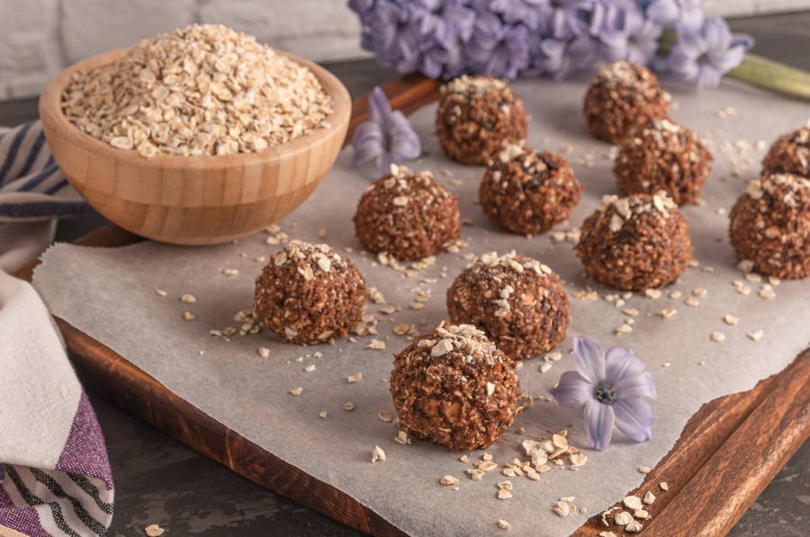 Trufas de avena y chocolate