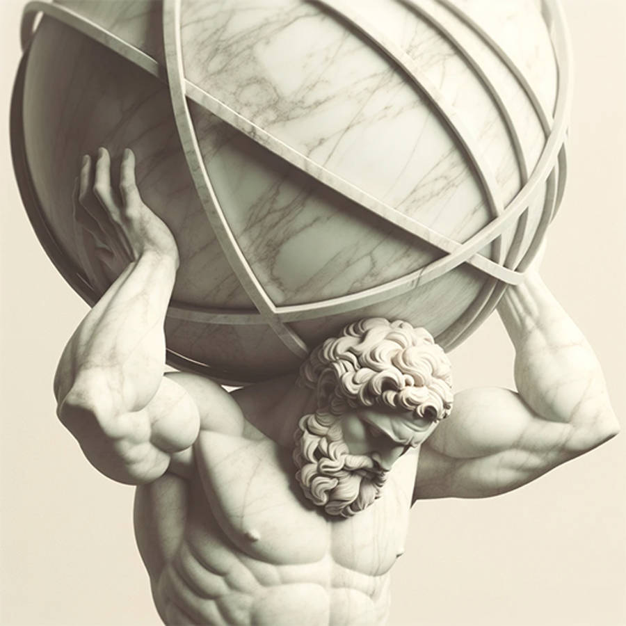 El dios griego Atlas, el titán celeste